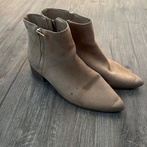 Tan Suede Booties